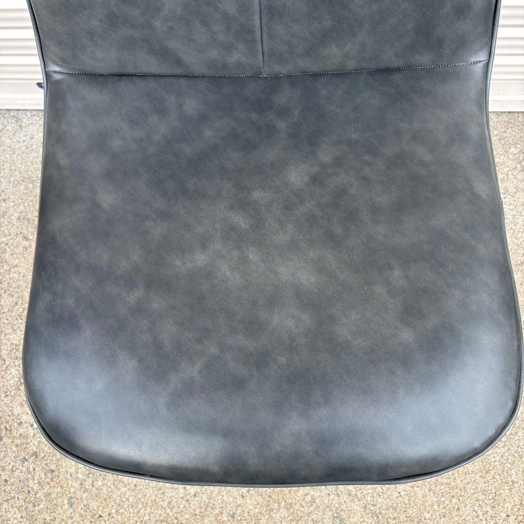 美品 ニトリ ダイニングチェア モラド DGY ダークグレー 2脚セット②