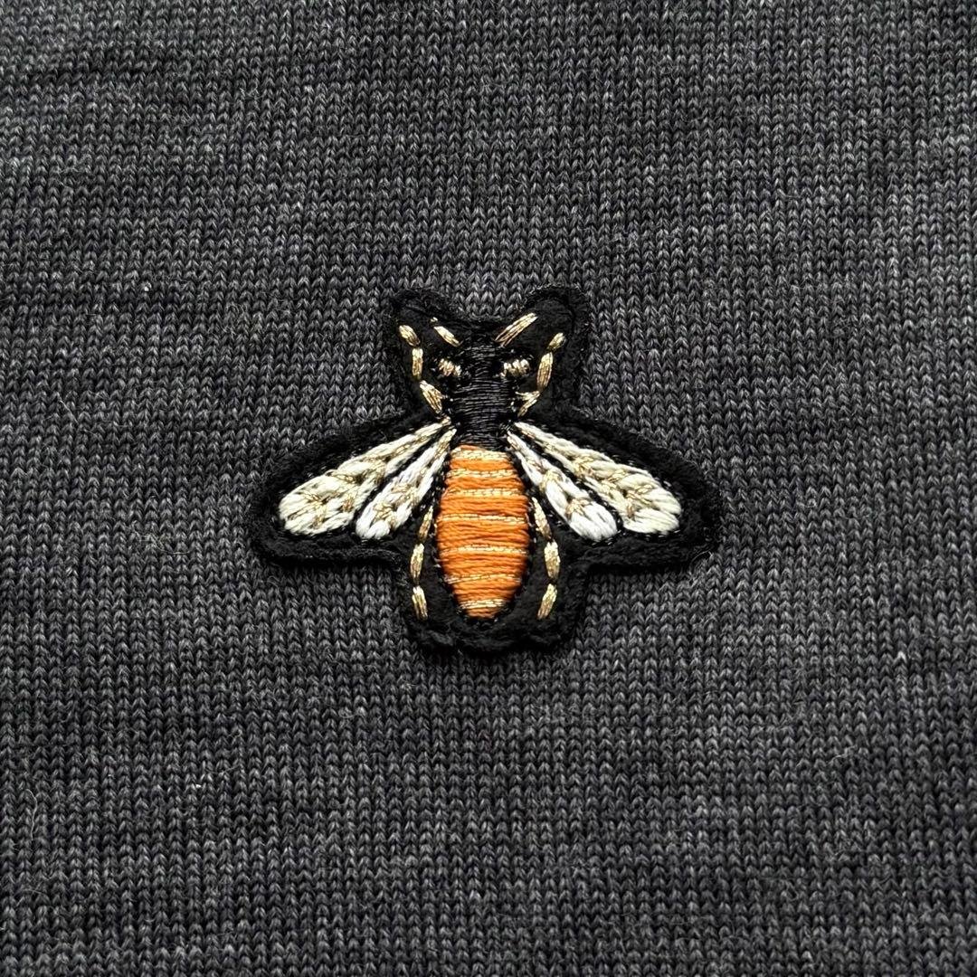 極美品✨19AW GUCCI グッチ BEE刺繍 Vネックニット グレー L