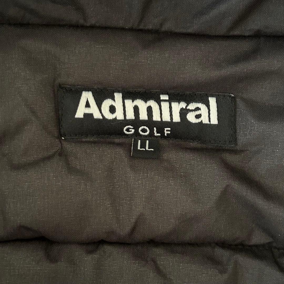 ADMIRAL GOLF ボトムロゴ 軽量パデッド　フーデッドジャケット　総柄