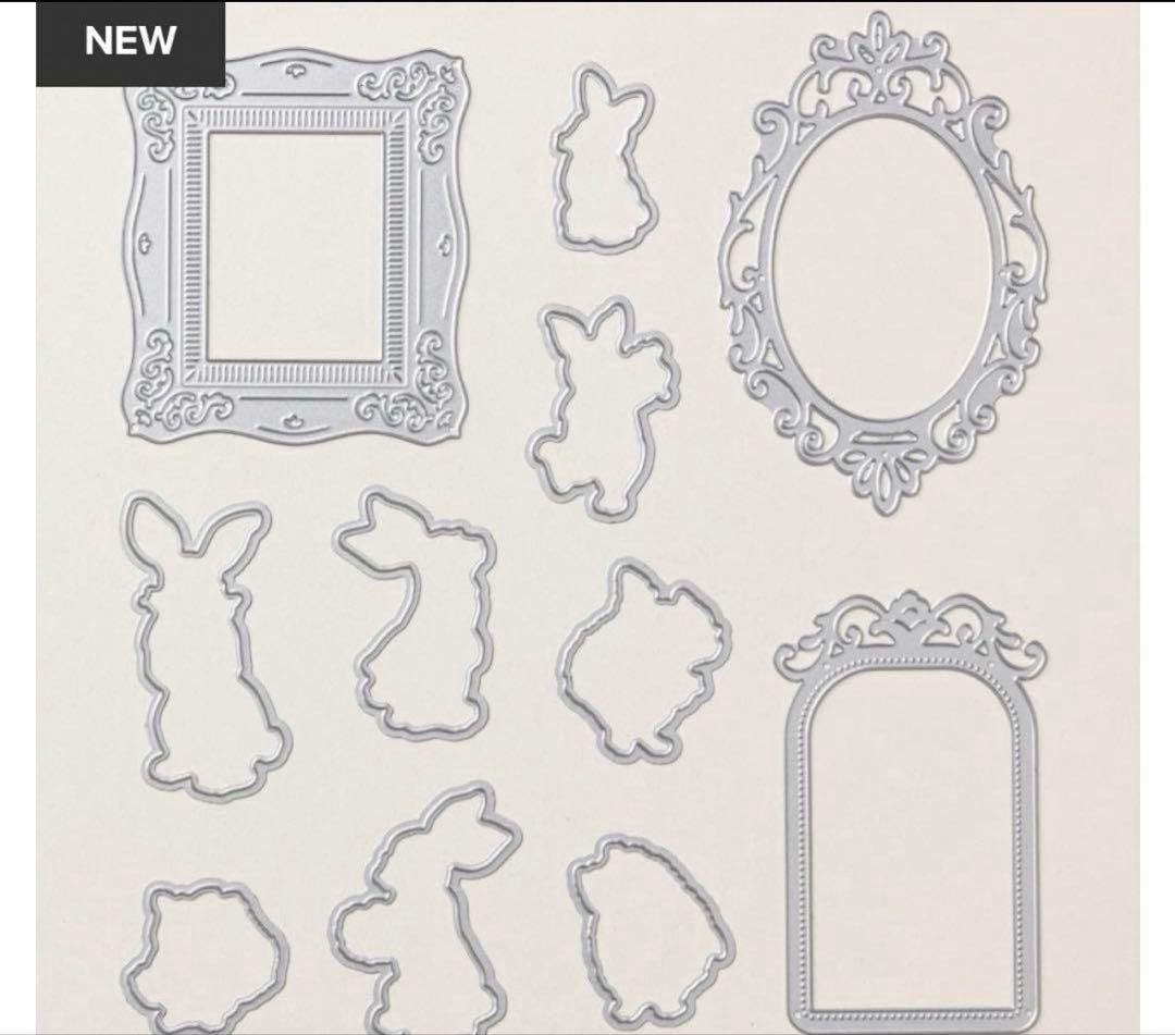 ラスト1点限り新作♡未使用　一押しフレームダイと絵本スタンプ　スタンピンアップ