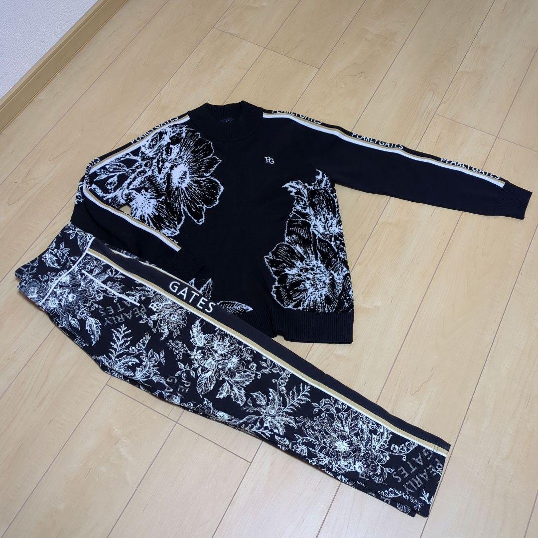 ★美品★PEARLYGATES 　原英莉花モデル花柄　セットアップ　サイズ0