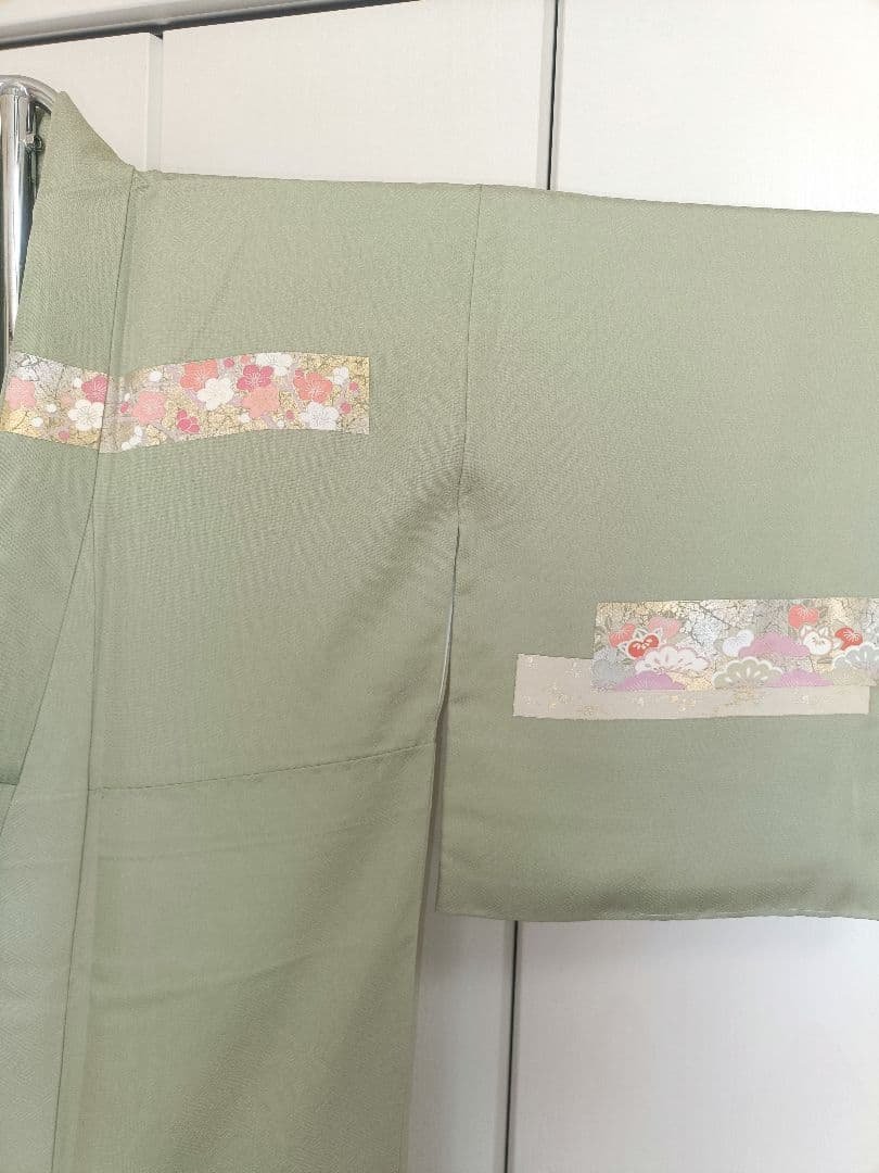 正絹訪問着　フルセット4点　裄68cm卒業式　入学式　宮参り　結婚式