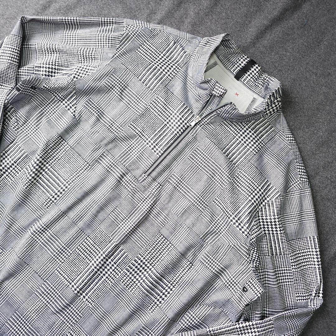 近年 RLX ポロラルフローレン グレンチェック柄撥水ブルゾンジャケット XL
