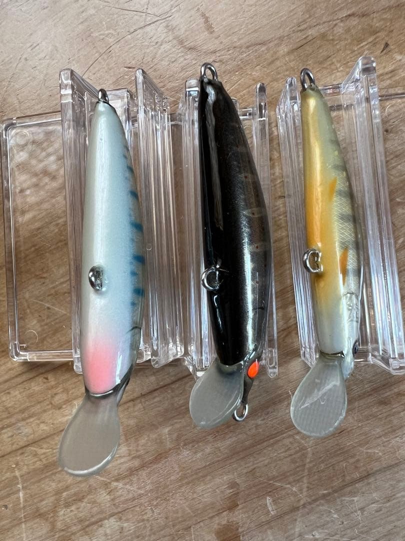 渓流ハンドメイドミノー 魚じゃらしsaburou&Ebisu 3個セット