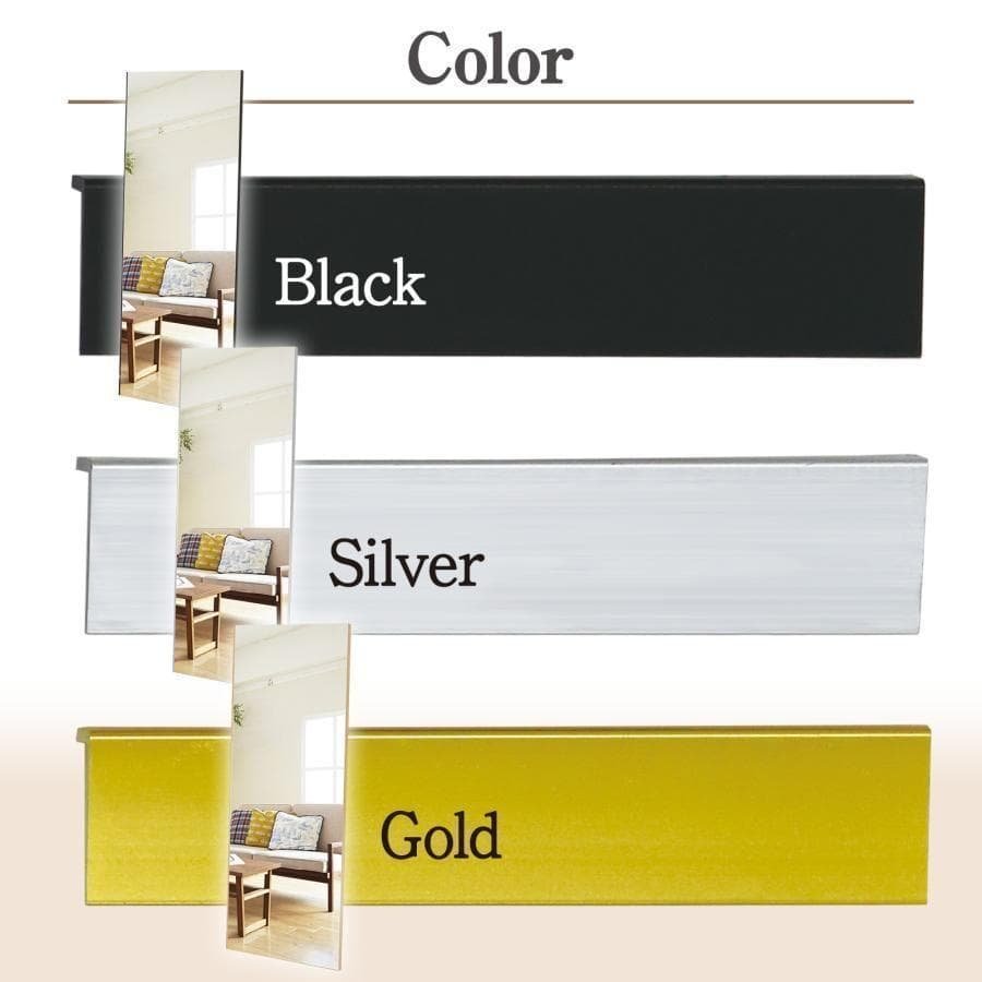 割れない鏡 ウォールミラー 壁掛け 姿見鏡 幅m60×高さ160cm1623-5