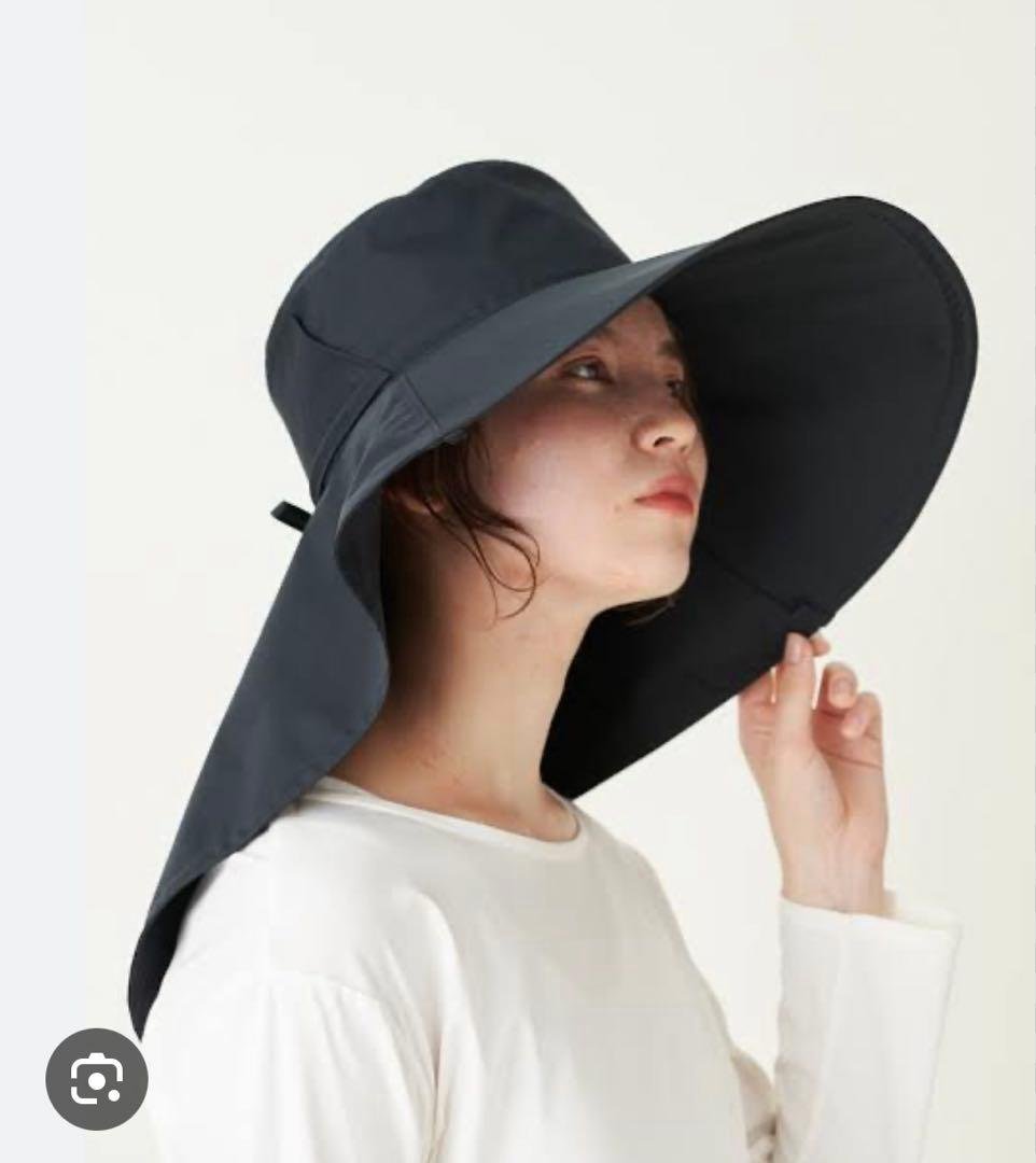 サンバリア100 オーバルハット　ブラック　完全遮光